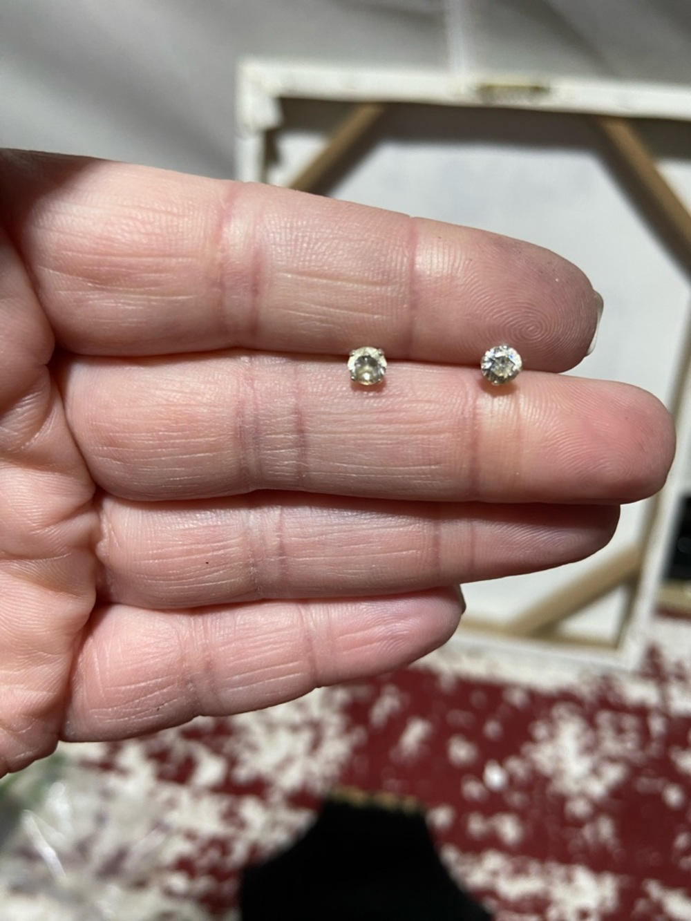Sterling 925 CZ pierced Earrings Studs